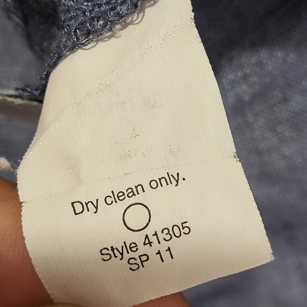 J.Crew Linen Trousers Women 12 Blue Straight Leg Lightweight Summer 34x29 - Picture 8 of 13